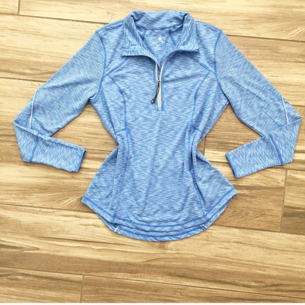 Tangerine Athletic Blue Jacket 1/4 zip